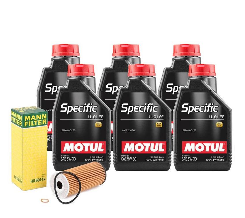 BMW Engine Oil Change Kit - Motul 11428575211 (5W30) (SPECIFIC LL-01 FE)